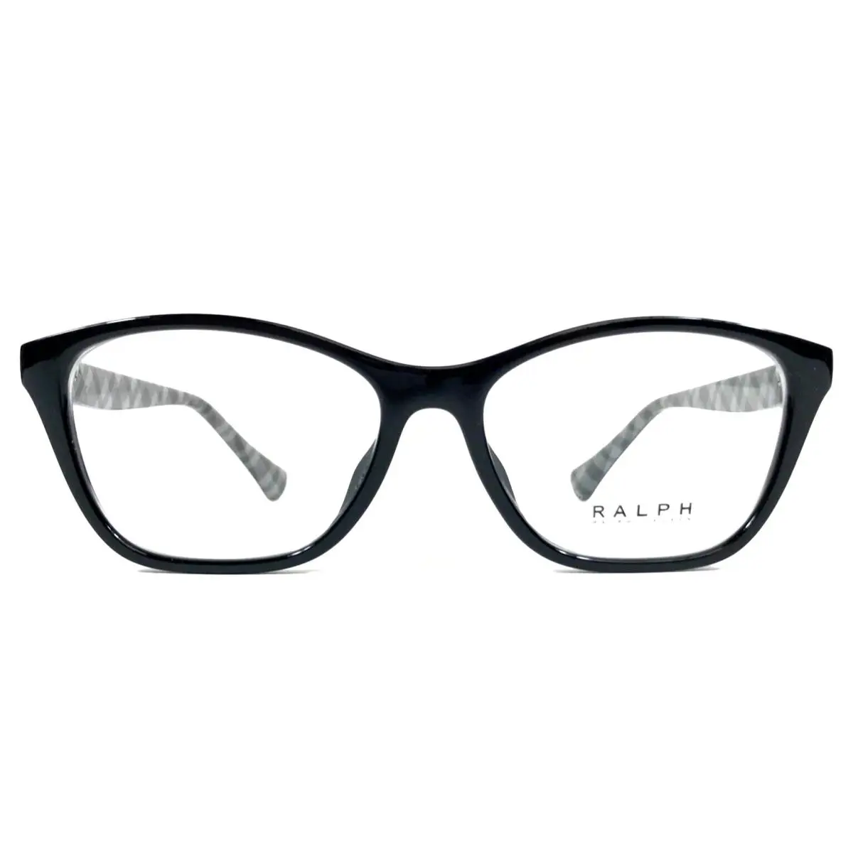 Ralph Lauren Eyeglasses Frames RA7144U 5001 Black Cat Eye Plaid 52-15-145