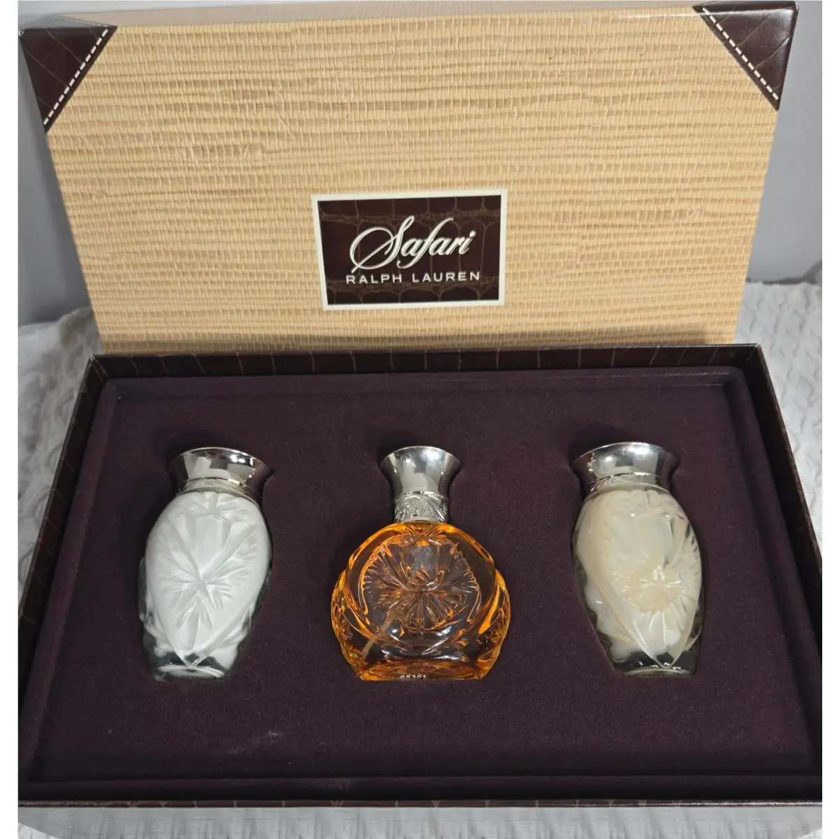 Ralph Lauren Safari Parfum 1.7 oz Climate Response Gel Lotion 1.7 oz 3 Pc Set
