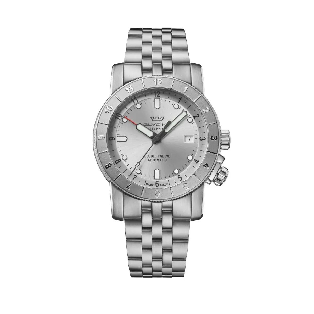Men`s Ariman Double Twelve 42mm Automatic Watch GL0555 by Glycine