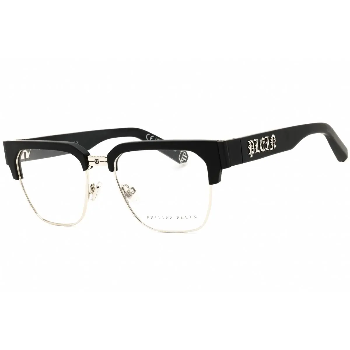 Philipp Plein VPP113M 0579 Shiny Palladium 53mm Eyeglasses