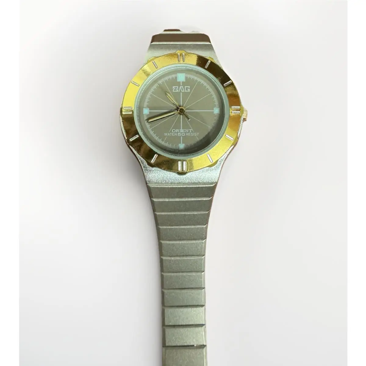 Japan Vintage Orient Ladies Silver Color Dial Watch Diver Casual Formal