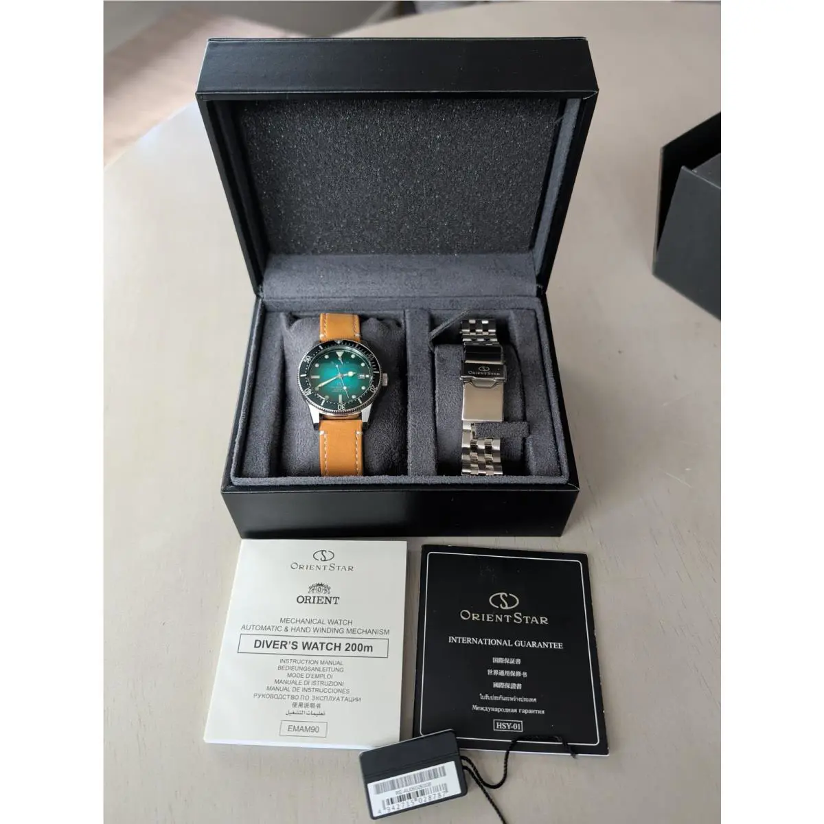 Orient Star Green Dial Men`s Watch RE-AU0602E00B