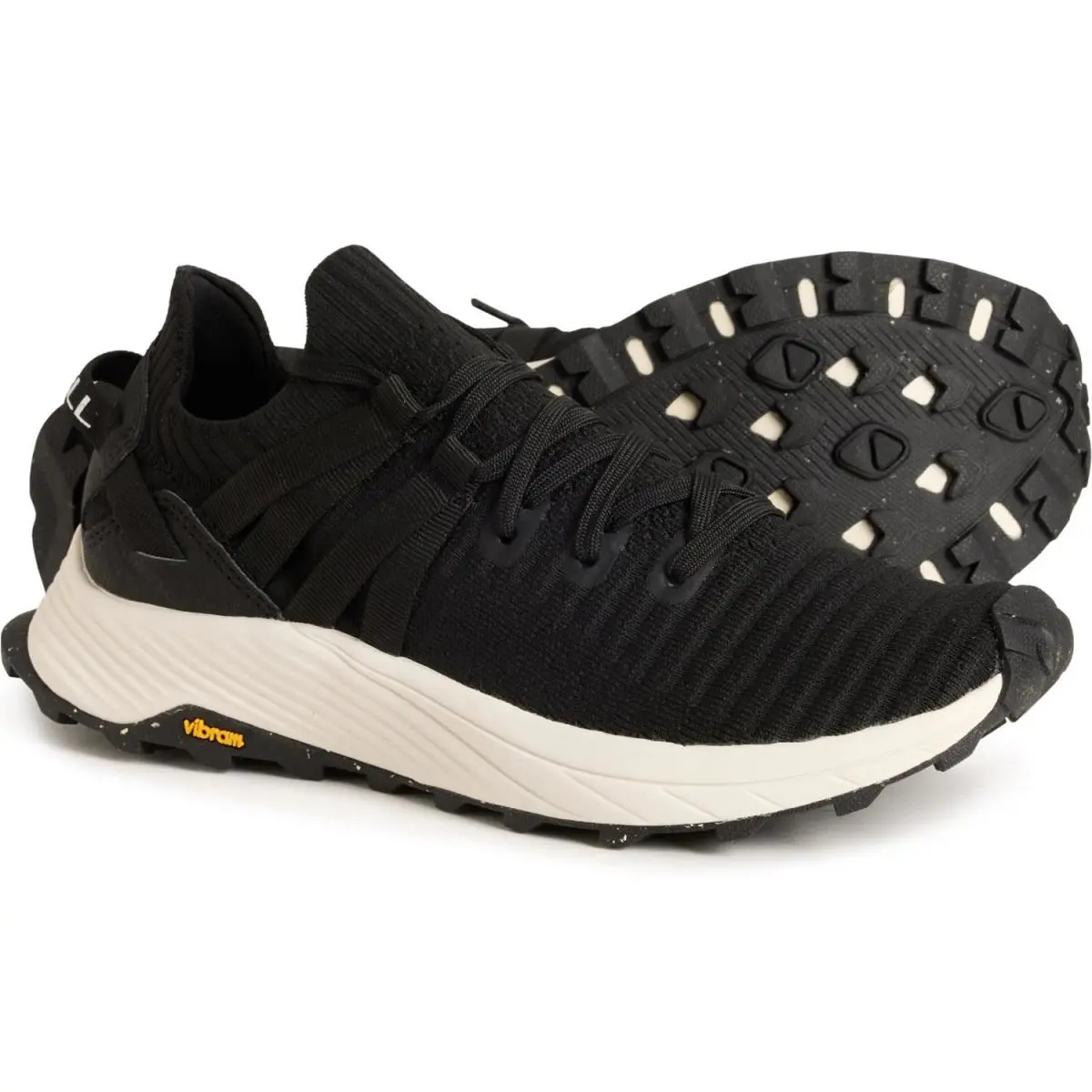 Merrell Embark Lace Womens Sneakers Recycled Knit Floatpro - Black / White