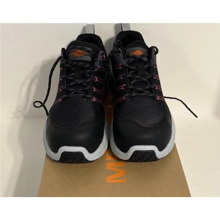 Merrell Work Women`s Moab Flight Carbon Fiber Toe 10 Workshoe Blk/fuchsia J00514