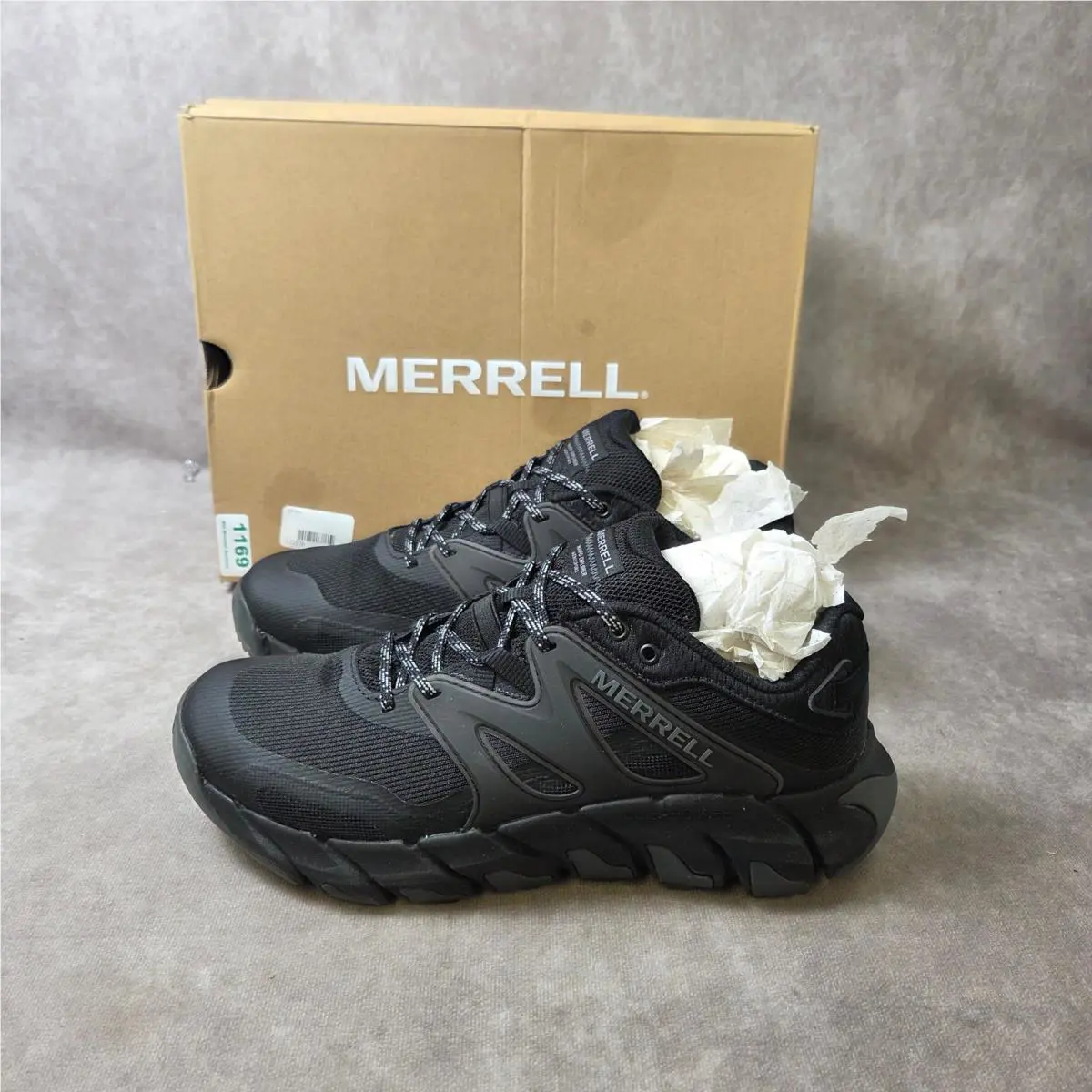 Merrell Maipo Explorer Aerosport Mens 9 Black Hiking Shoes Sneakers J038009