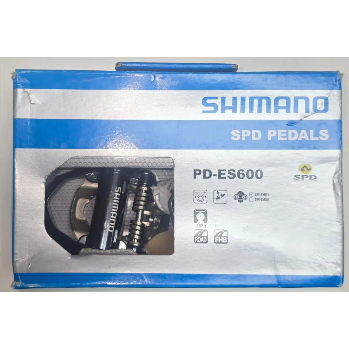 Shimano PD-ES600 Spd Pedals Black Single Sided w/ SM-SH51 Cleats