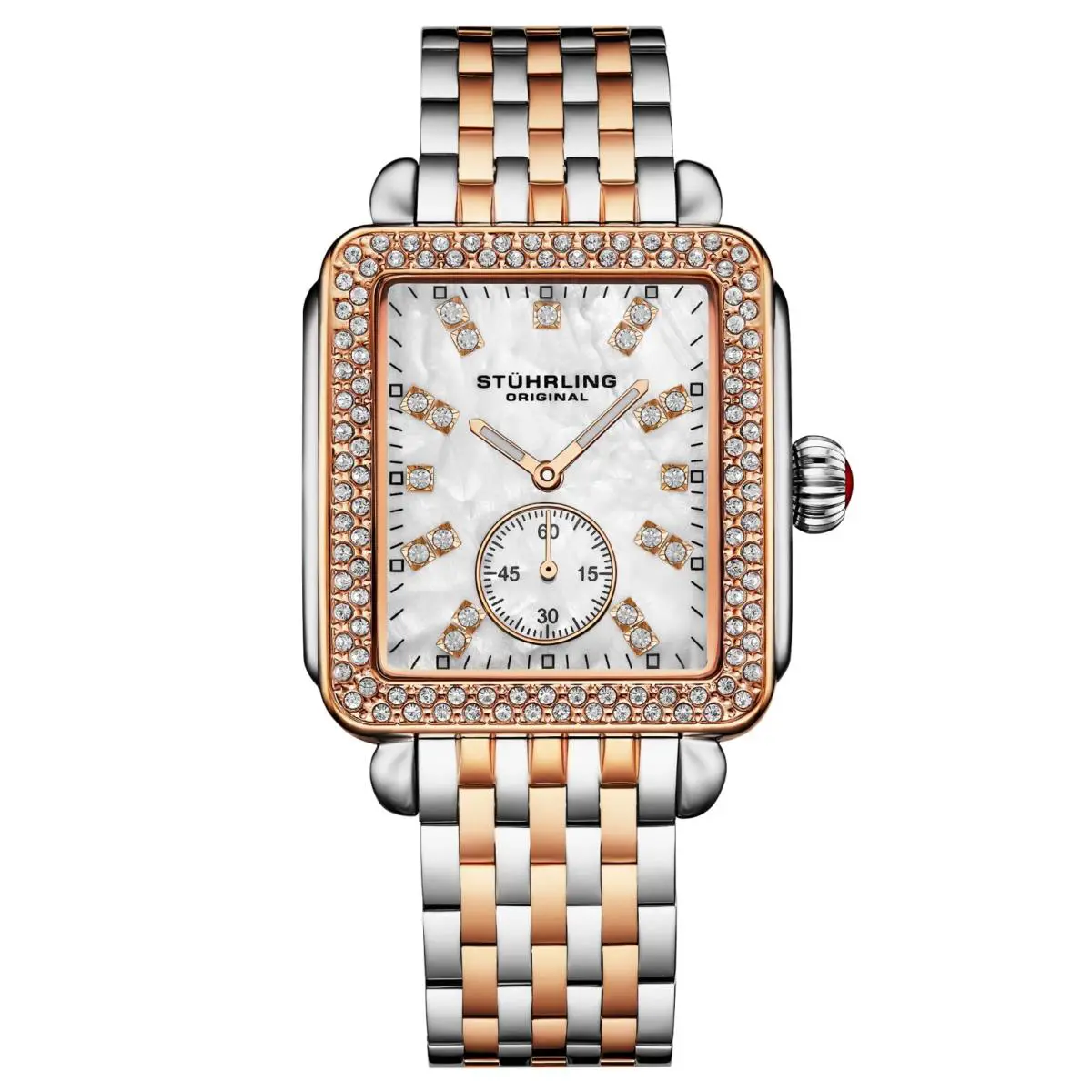 Stuhrling 4090 3 Mother of Pearl Classic Stainless Steel Womens Watch