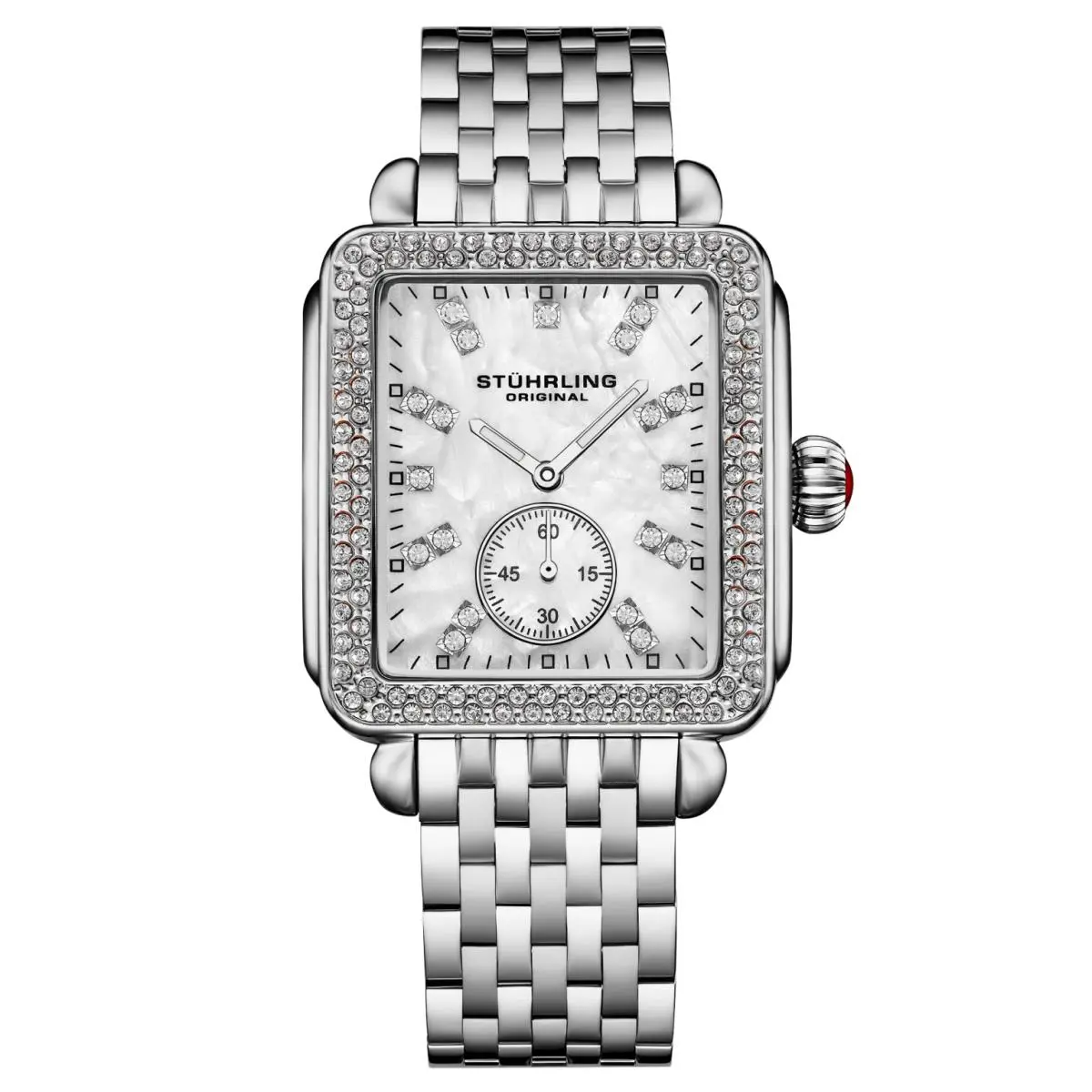 Stuhrling 4090 1 Quartz Mother of Pearl Stainless Steel Womens Watch