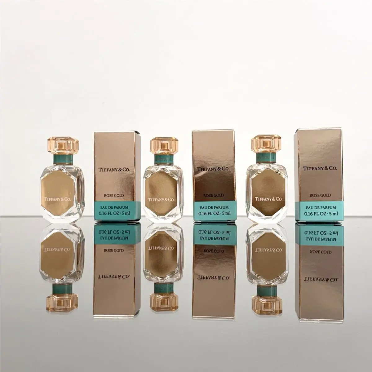 3pc Lot Tiffany Co. Rose Gold Women Perfume 0.16oz Edp Splash Mini Size C87