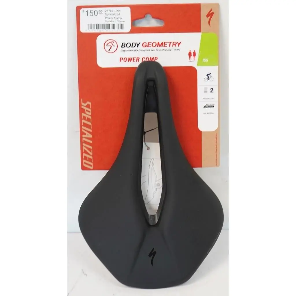 Specialized 27116-1805 Power Comp 155mm Bicycle Saddle - Black