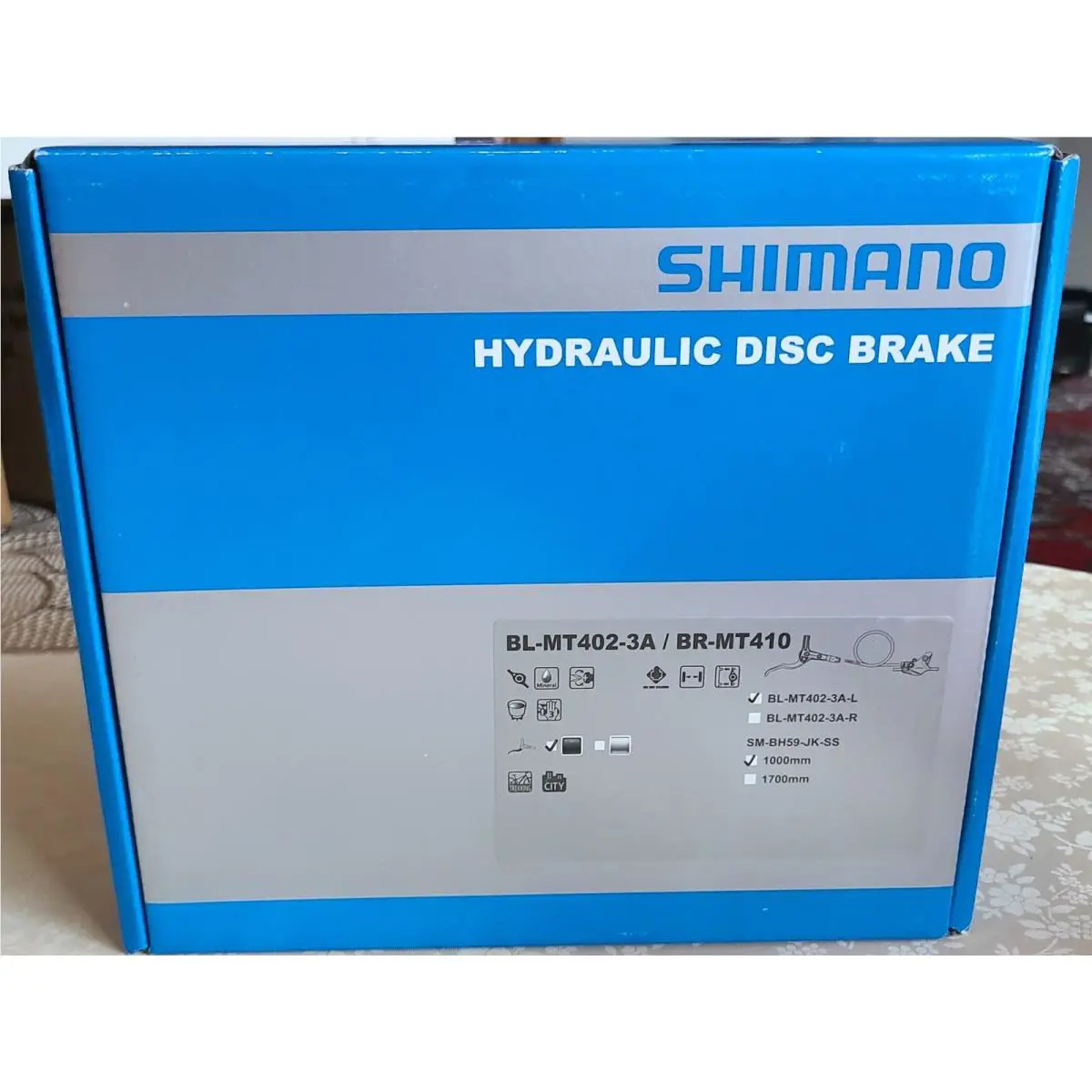 Shimano BL-MT402/BR-MT410 Disc Brake and Lever 1000mm Front Hydraulic