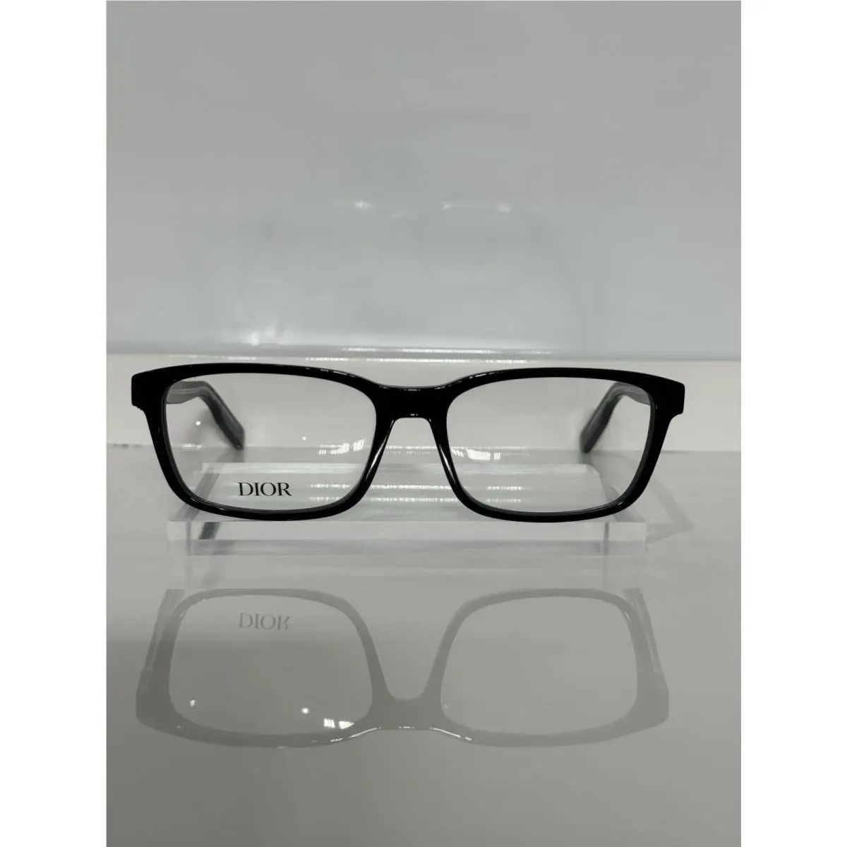 Dior Man Neodioro DM50016U Crystal Black Acetate Eyeglasses 57mm