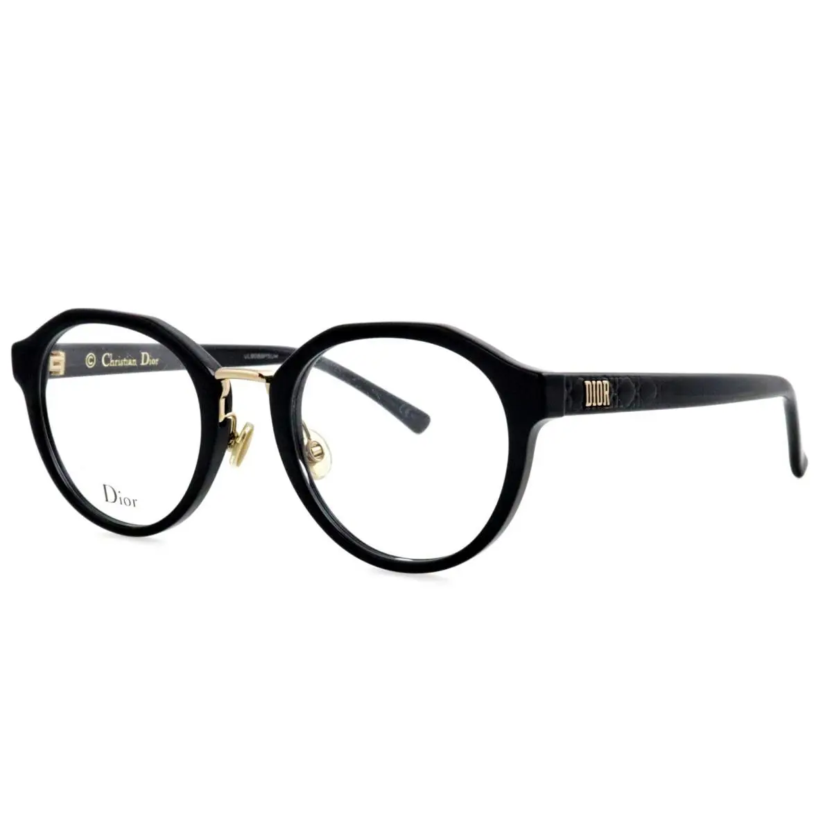 Christian  LadyO4 F 807 49mm Black Cannage Eyeglasses Frames Italy by Dior