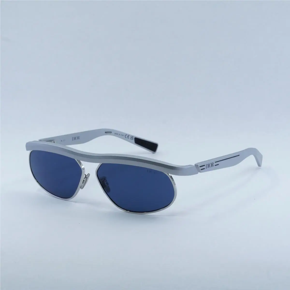 ider S1U F1B0 Matte Silver/blue 60-12-135 Sunglasses by Dior