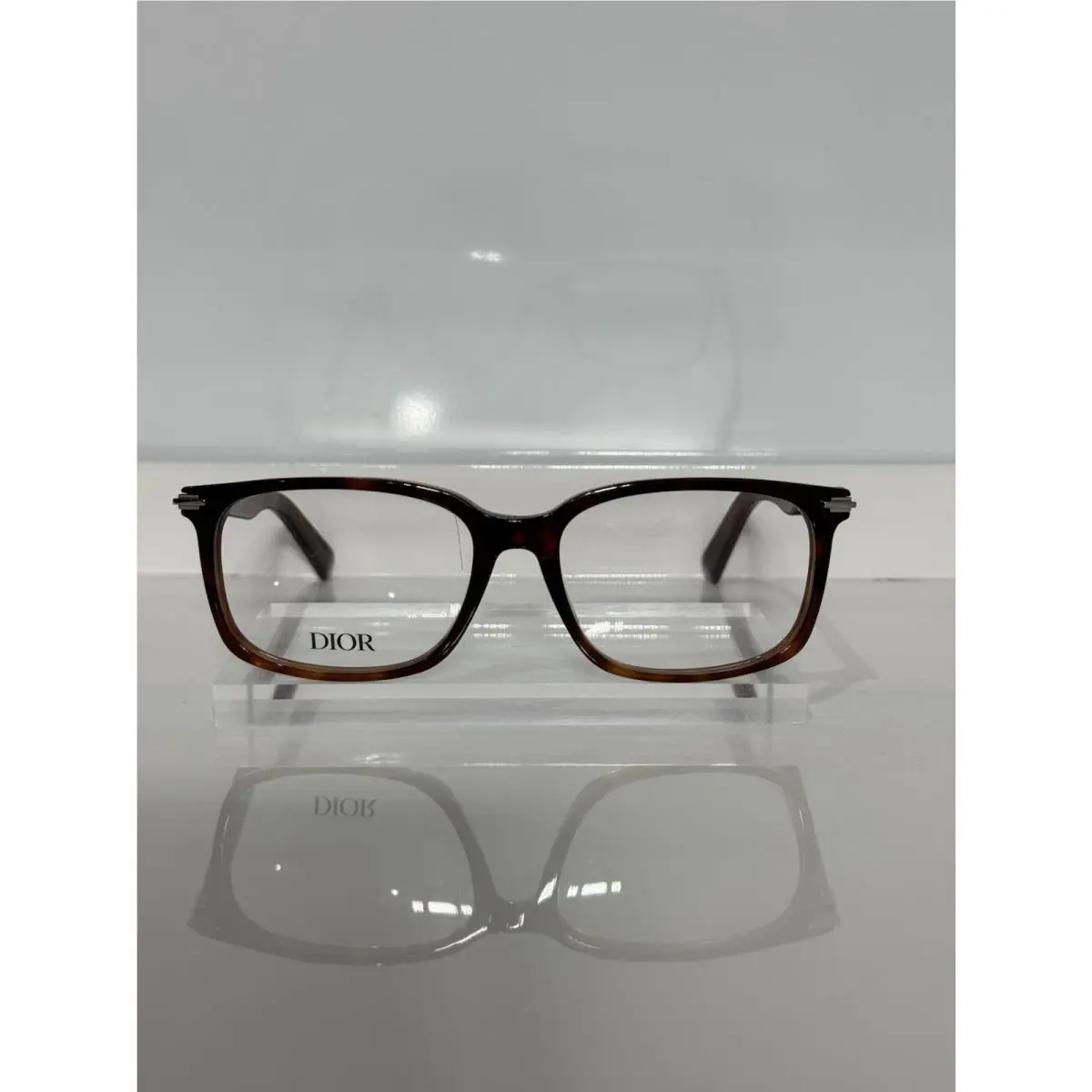 Dior Man DM50008I Brown Tortoise Acetate Eyeglasses 57mm