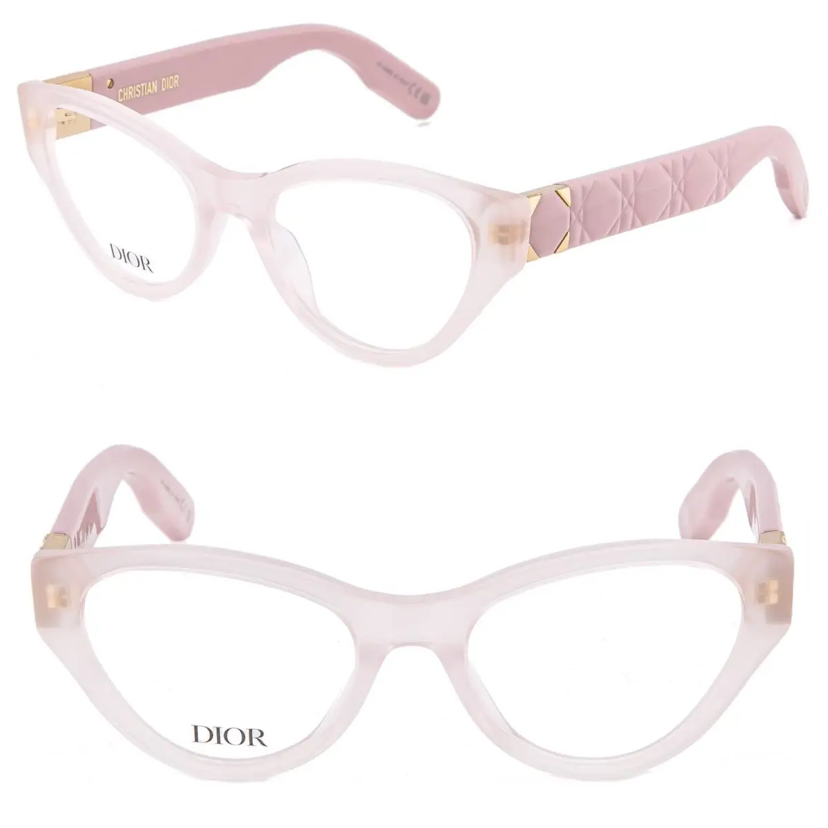 Christian  LADY9522O B1I Crystal Pink Cannage Eyeglasses Lady 95.22 CD50098I by Dior