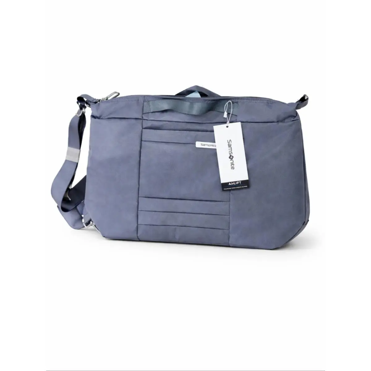 Samsonite Airlift Packable Weekender Duffel Bag Blue Gray Foldable Travel Tote