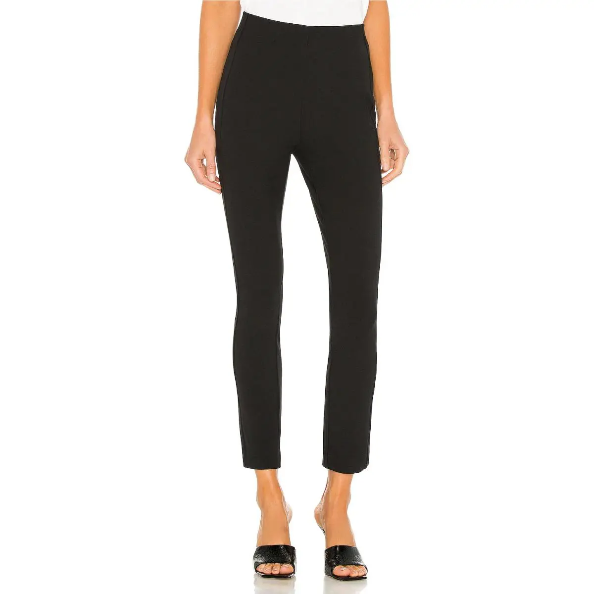 Rag Bone Simone Skinny Pants Black Size 2 Cropped Stretch Tailored Usa