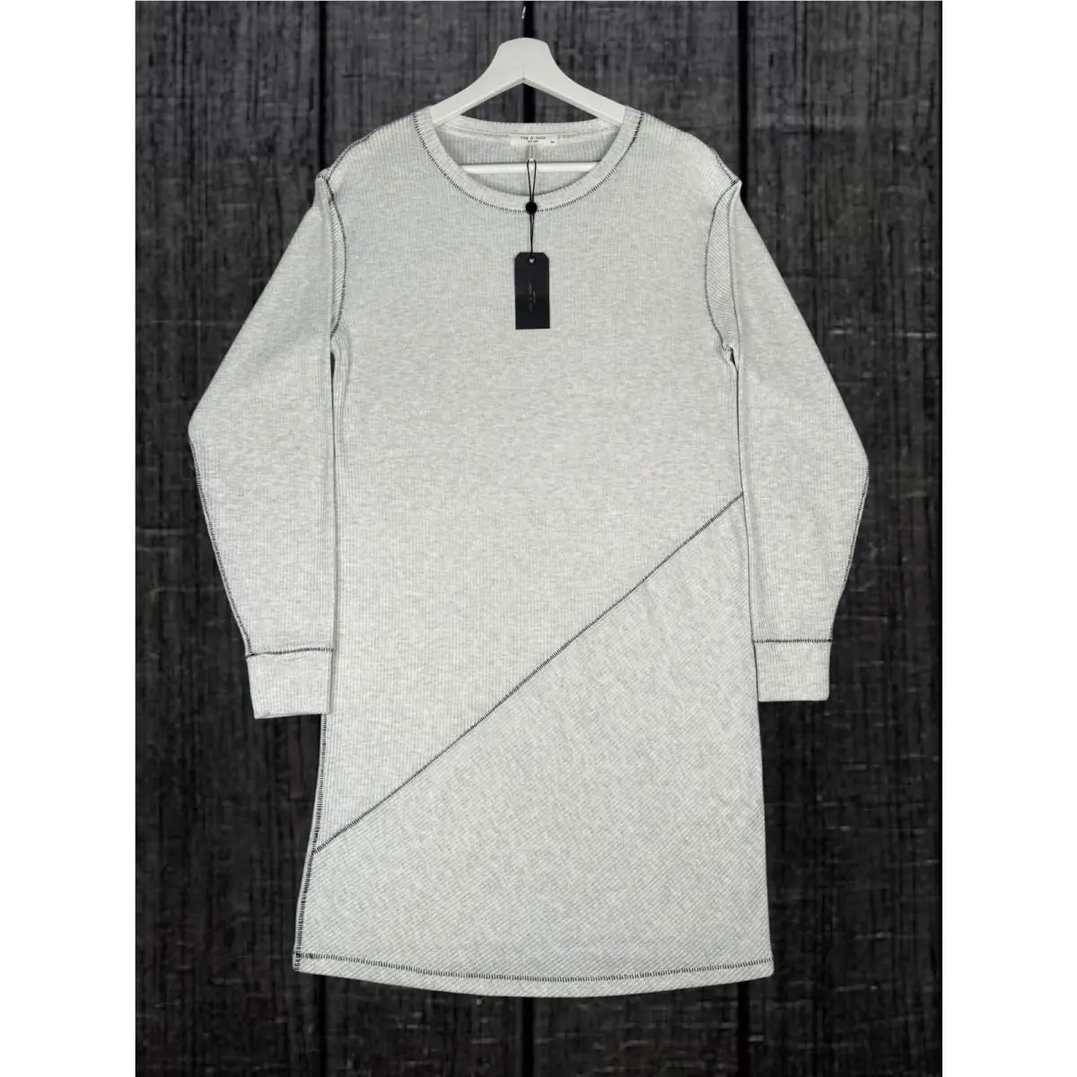 Rag Bone Earl Gray The Knit Rib Mini Dress - Women`s Small
