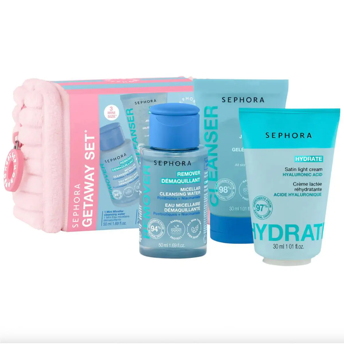 Sephora Collection Getaway Mini Essentials Set Travel Size Skincare