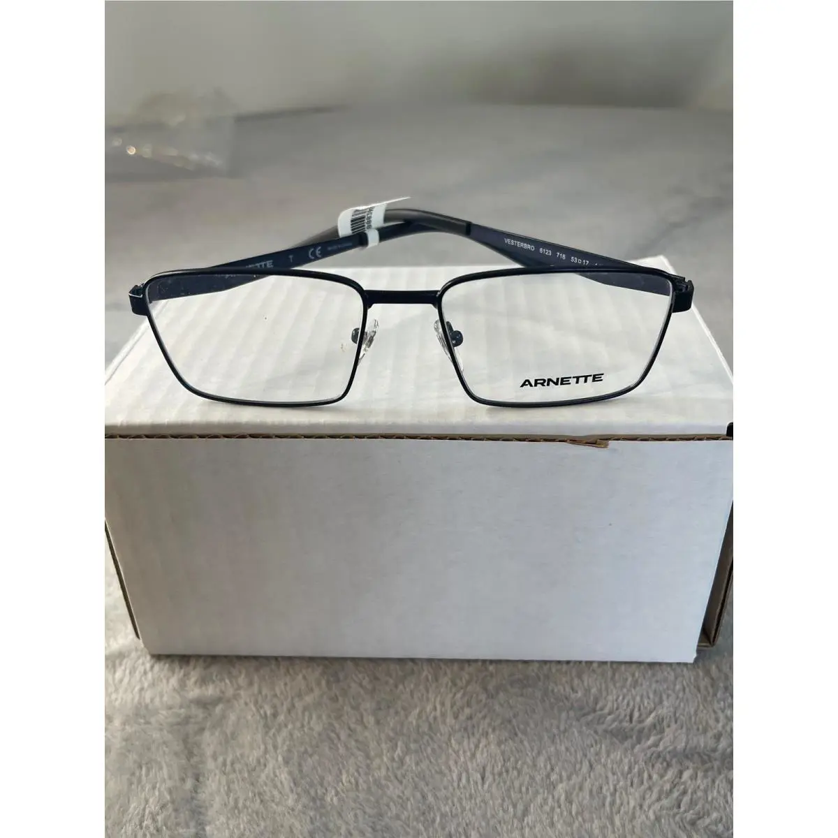 Arnette Vesterbro 6123 716 Matte Black Rectangular Men Eyeglasses 53-17-145