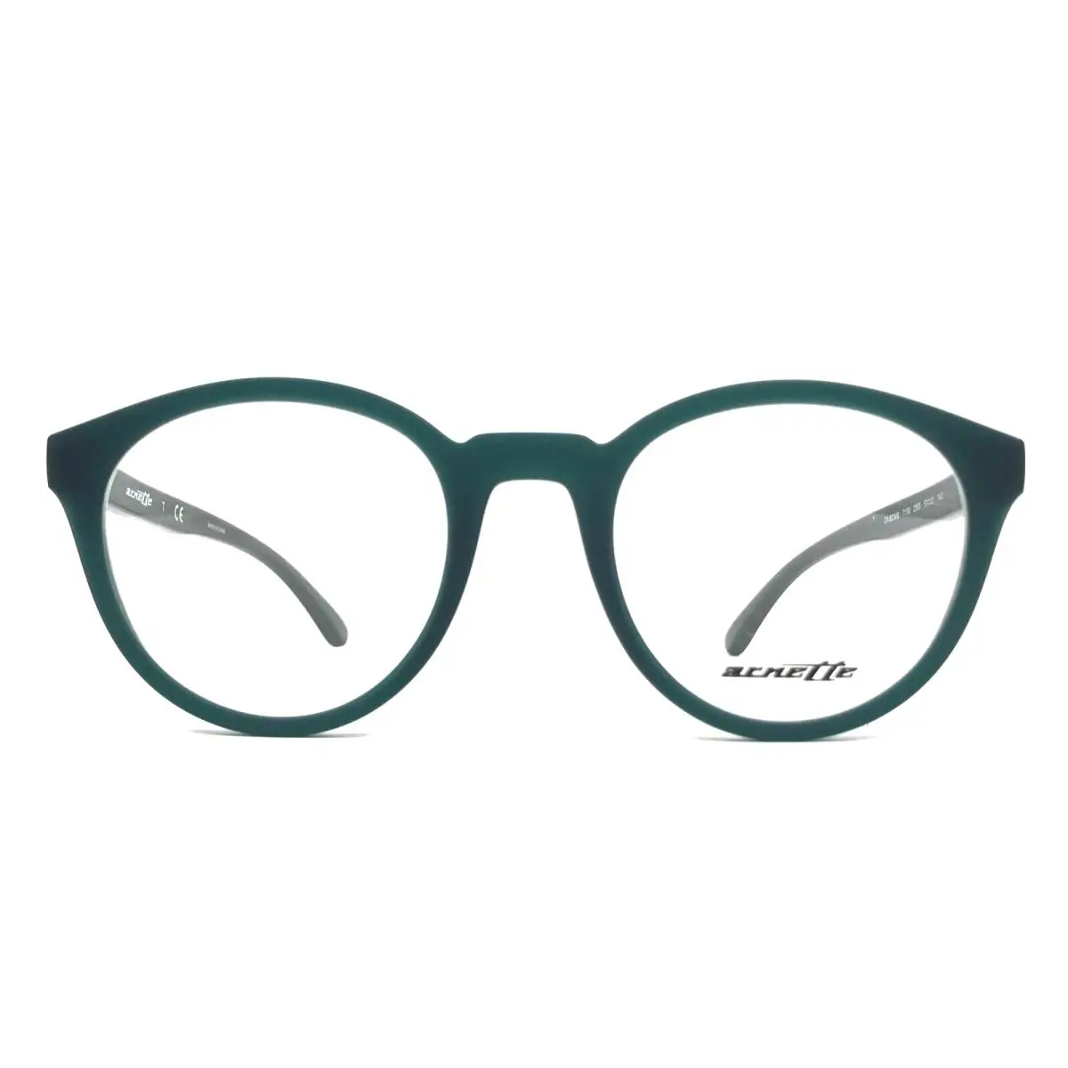 Arnette Eyeglasses Frames DA Bomb 7138 2505 Matte Green Round Full Rim 50-21-140