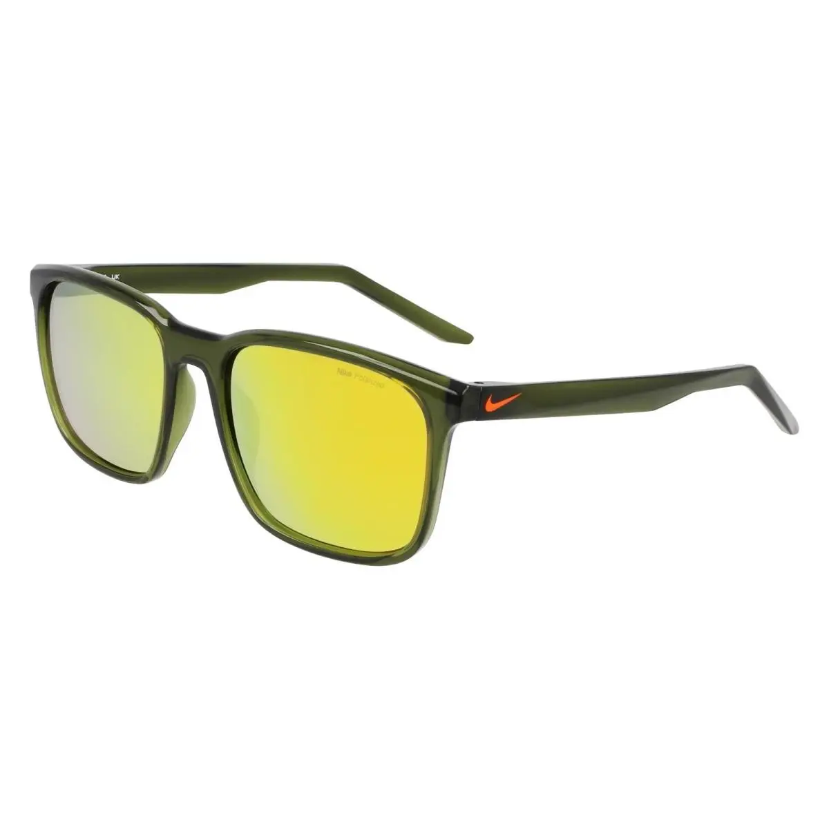 Nike RAVE-P-FD1849-222-5718 Sunglasses 57mm - Frame: MEDIUM OLIVE, Lens: POLAR ORANGE