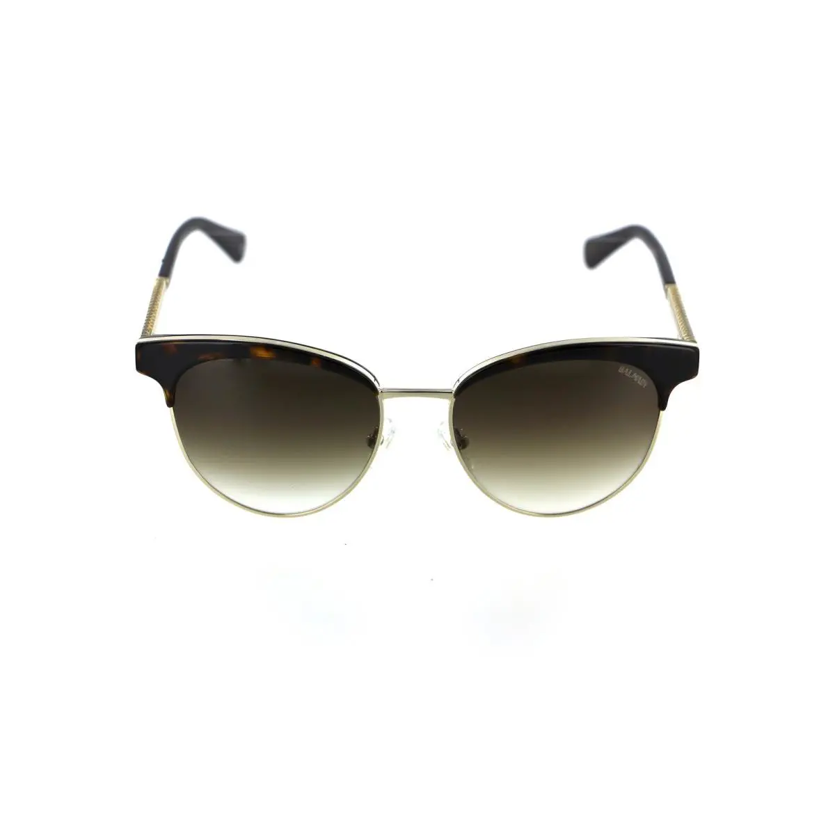 Balmain Paris Womens Cat Eye Sunglasses OS Gold Tortoise Gradient Lens Luxury