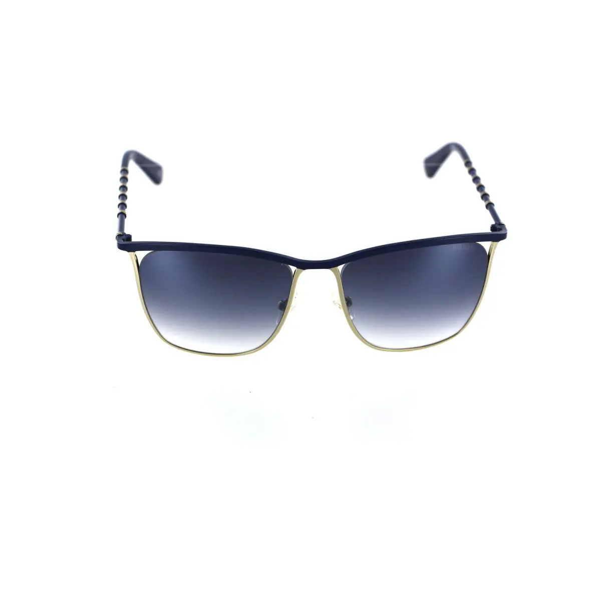 Balmain Womens Square Sunglasses OS Blue Gold Gradient Lens Luxury Designer Fram