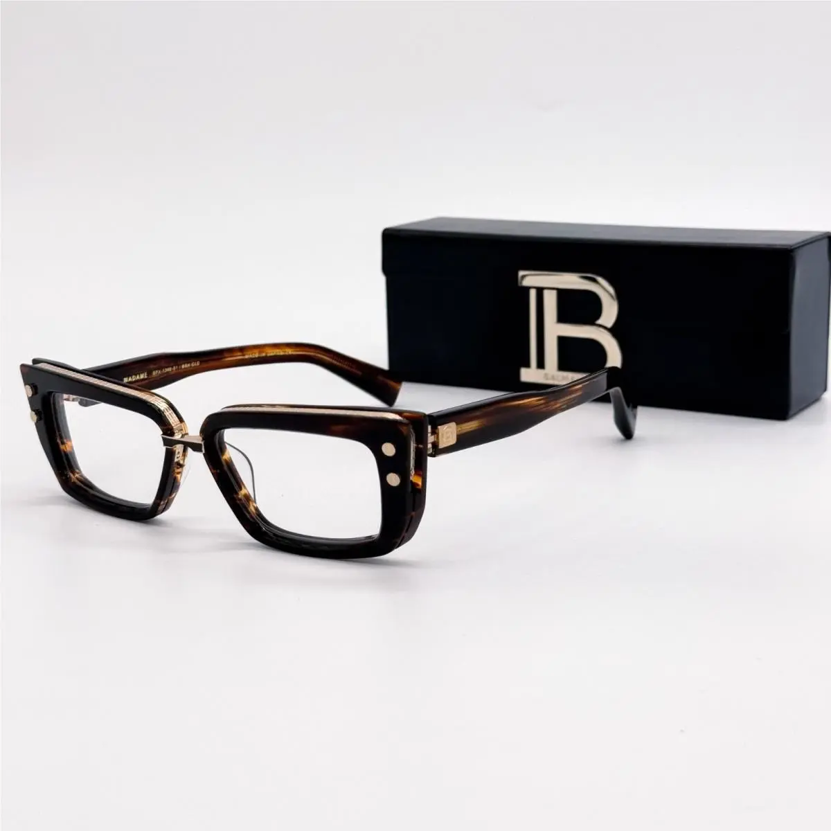 Balmain Eyeglasses Balmain BPX-134B Havana Brown Eyewear Balma