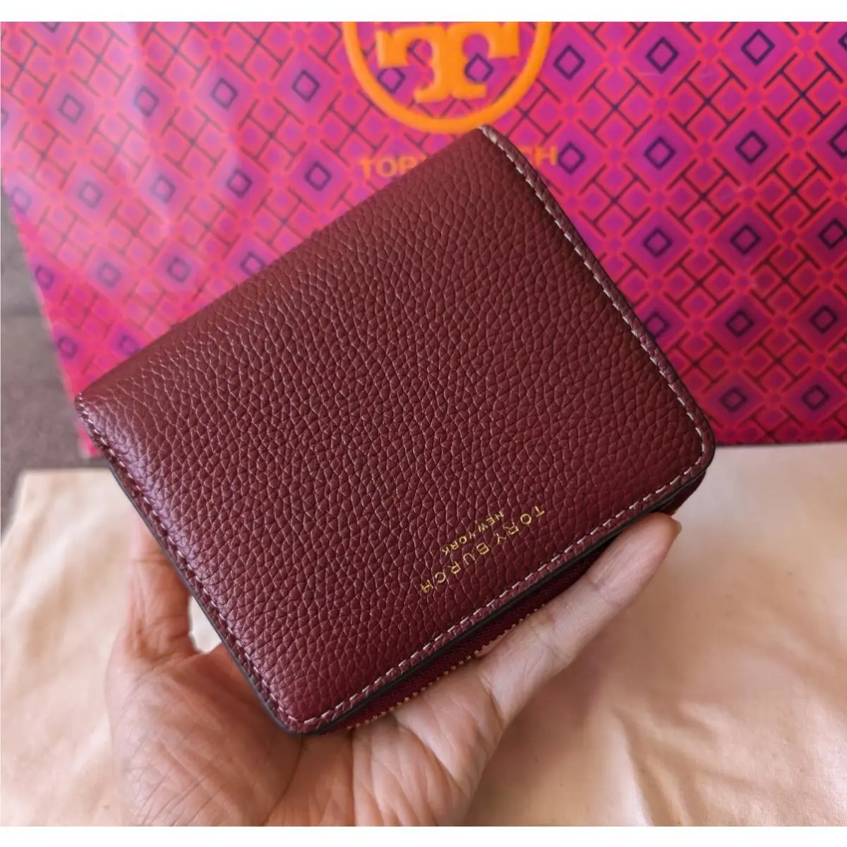 Tory Burch Perry Color Block Bi-fold Wallet