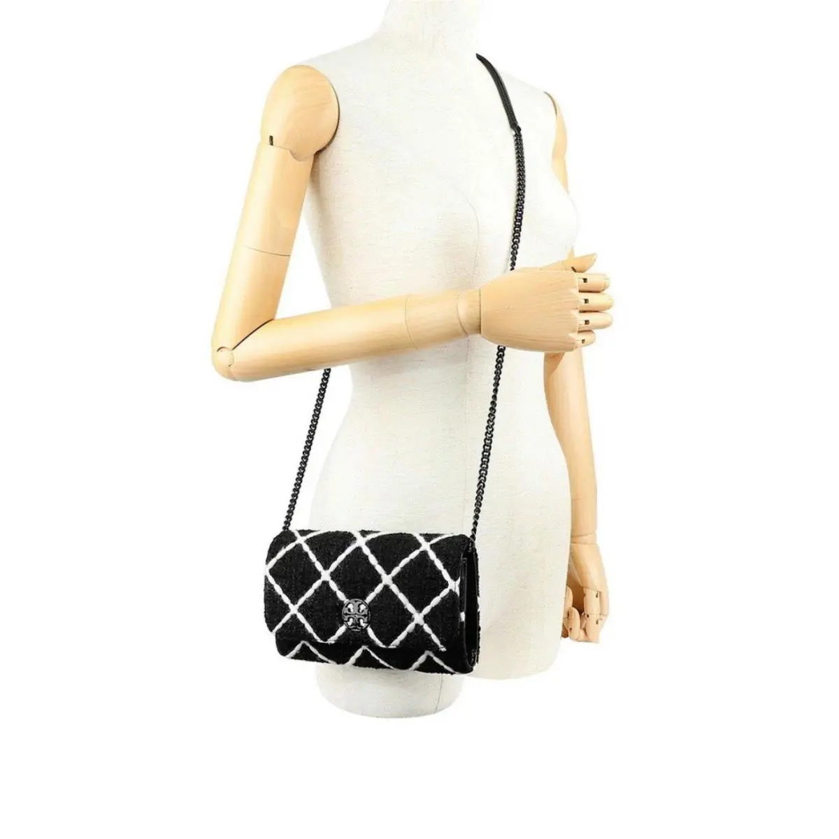 Tory Burch Shoulder Bag / Wallet Willa Black White
