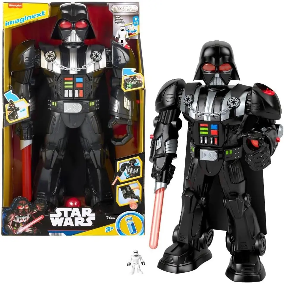 Fisher-price Imaginext Star Wars Darth Vader Bot 2+ Ft Tall Robot Lights Sounds