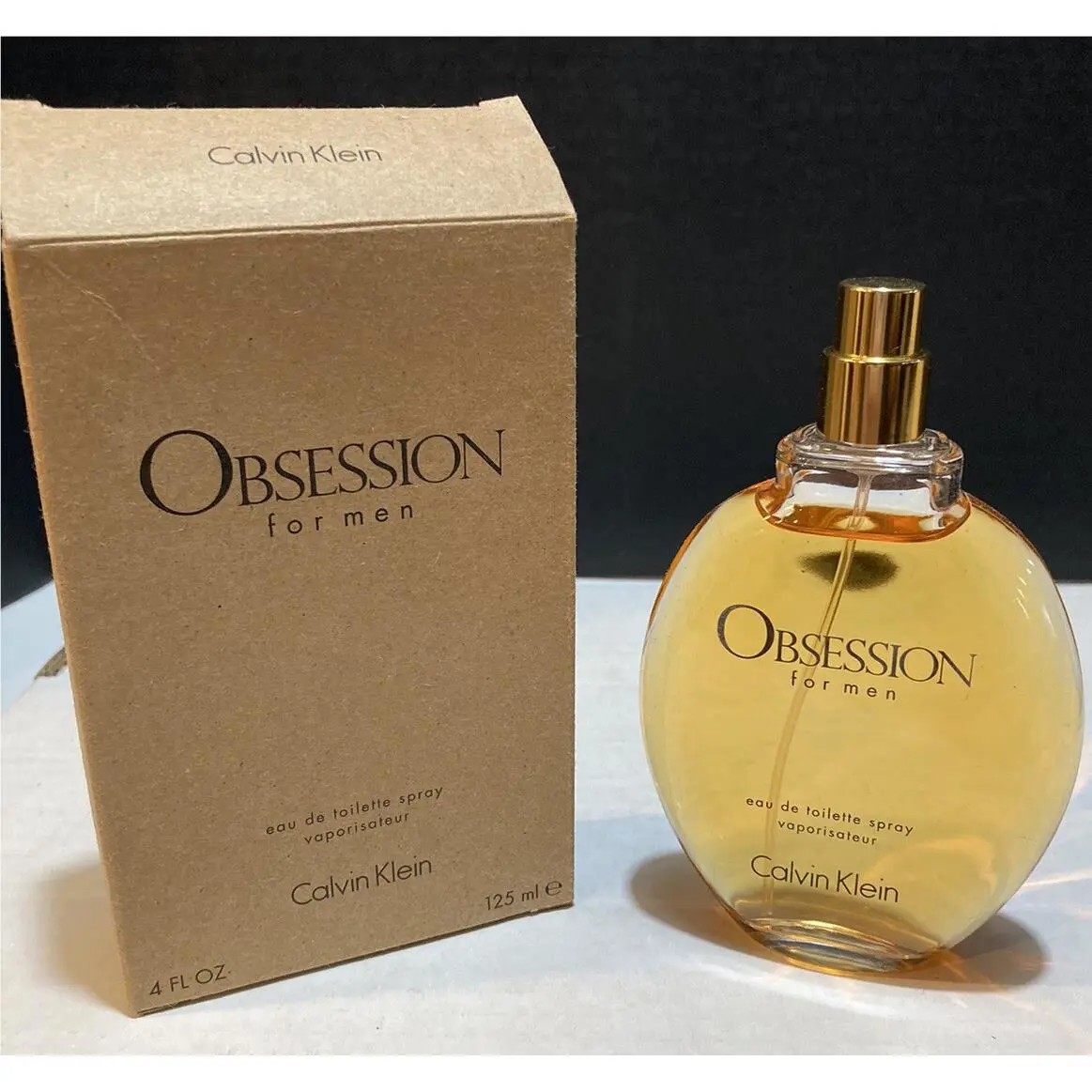 Obsession For Men Calvin Klein 4oz/125ml Eau de Toilette Spray Older Version