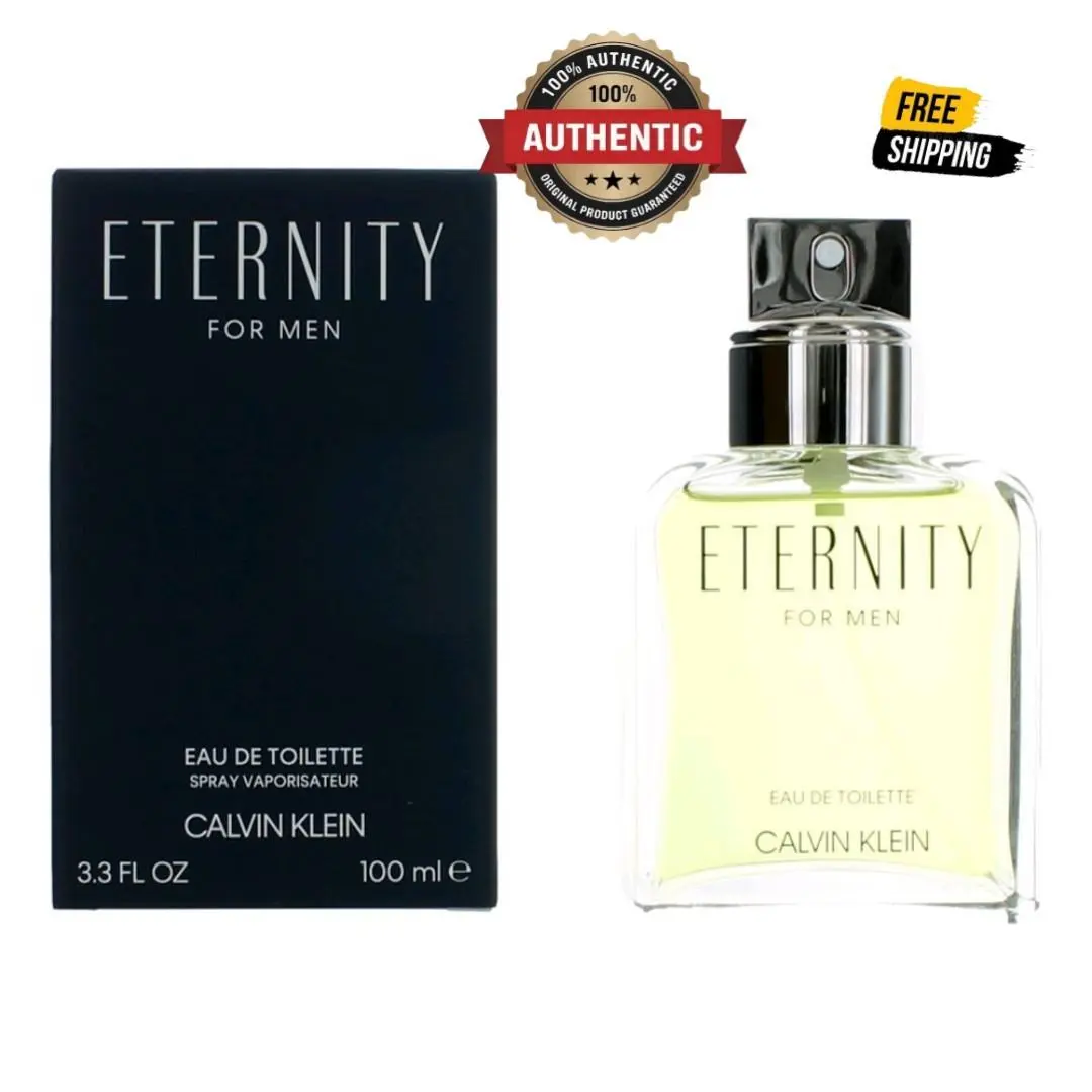 Eternity by Calvin Klein 3.3 oz Edt Spray For Men