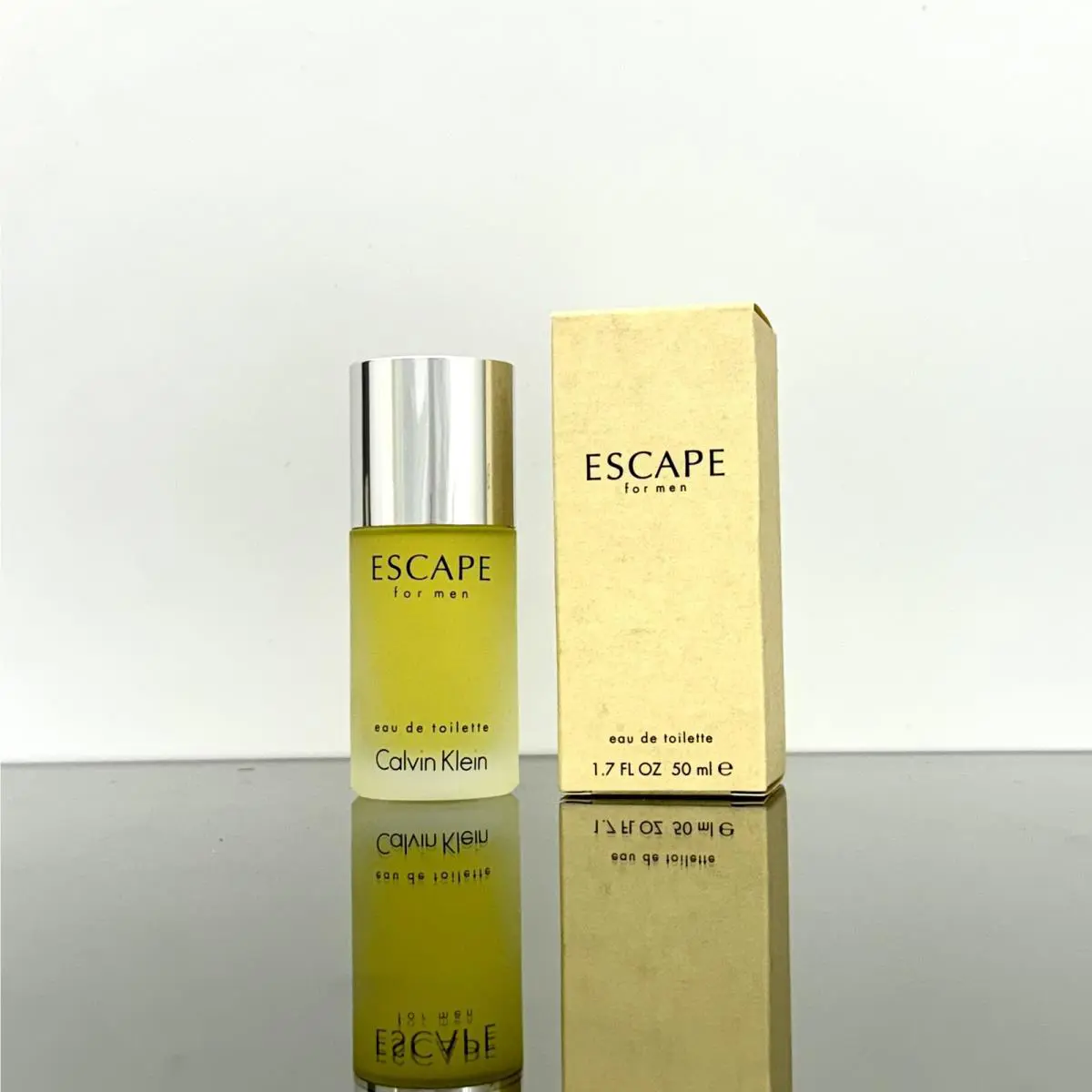 Escape Frosted Bottle by Calvin Klein For Men 50ml Edt Splash Vintage C-k BN06