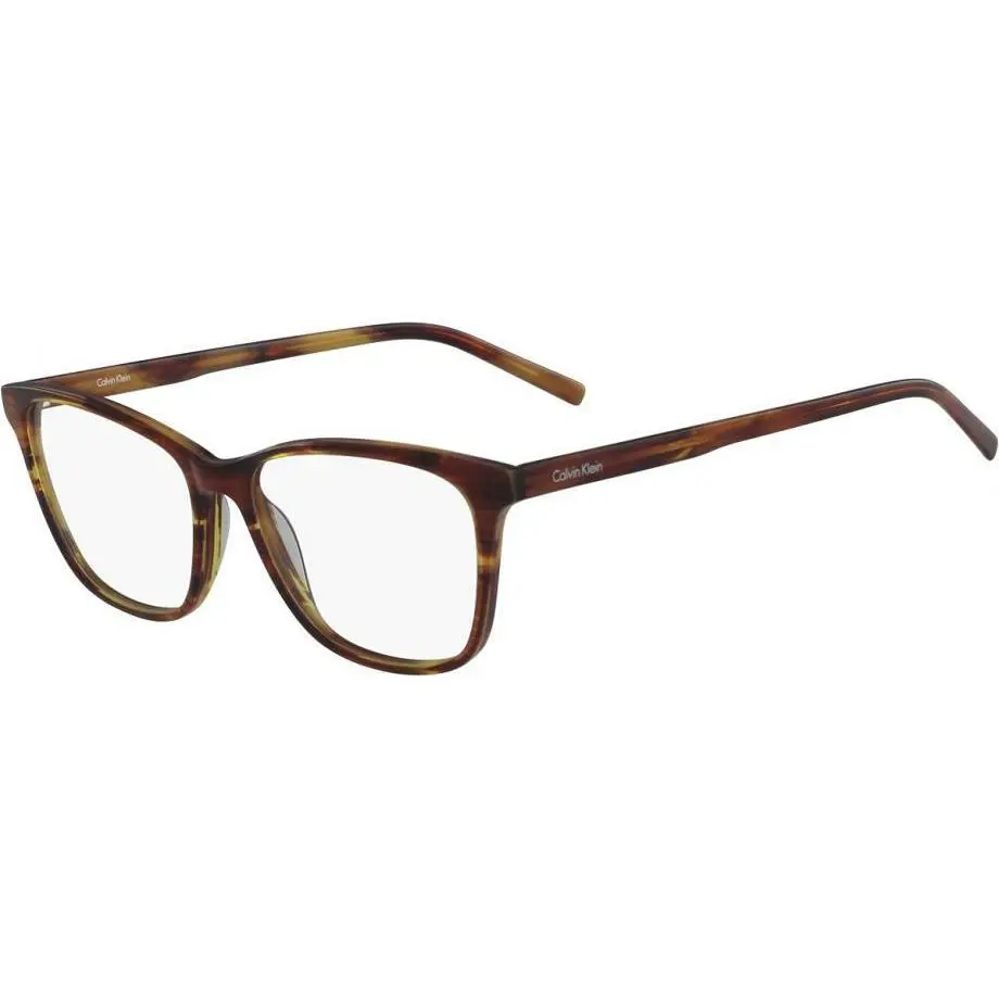 CK6010 203 Striped Brown Women Eyeglasses 54MM 15 140 by Calvin Klein