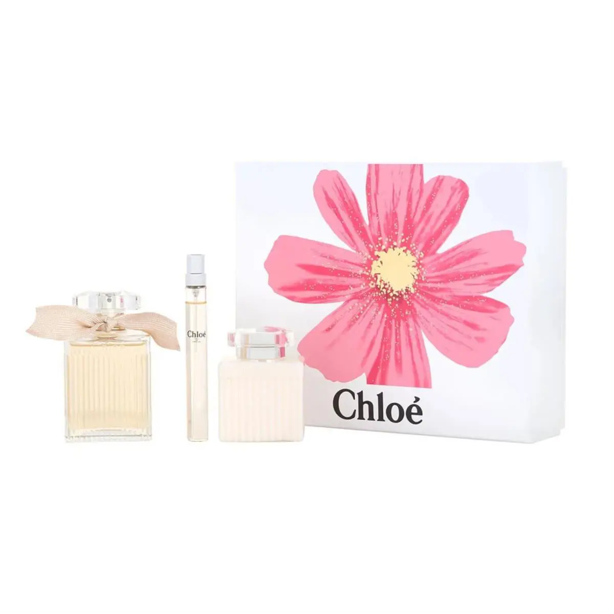 Chloe Eau de Parfum 3.3 oz Edp Spray+ 3.4 Lotion+ Purse Spray Womens Set
