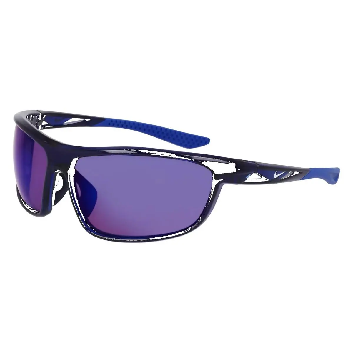 Nike Windtrack Run E-410 Sunglasses 68mm - Frame: MIDNIGHT NAVY, Lens: ROAD BLUE M
