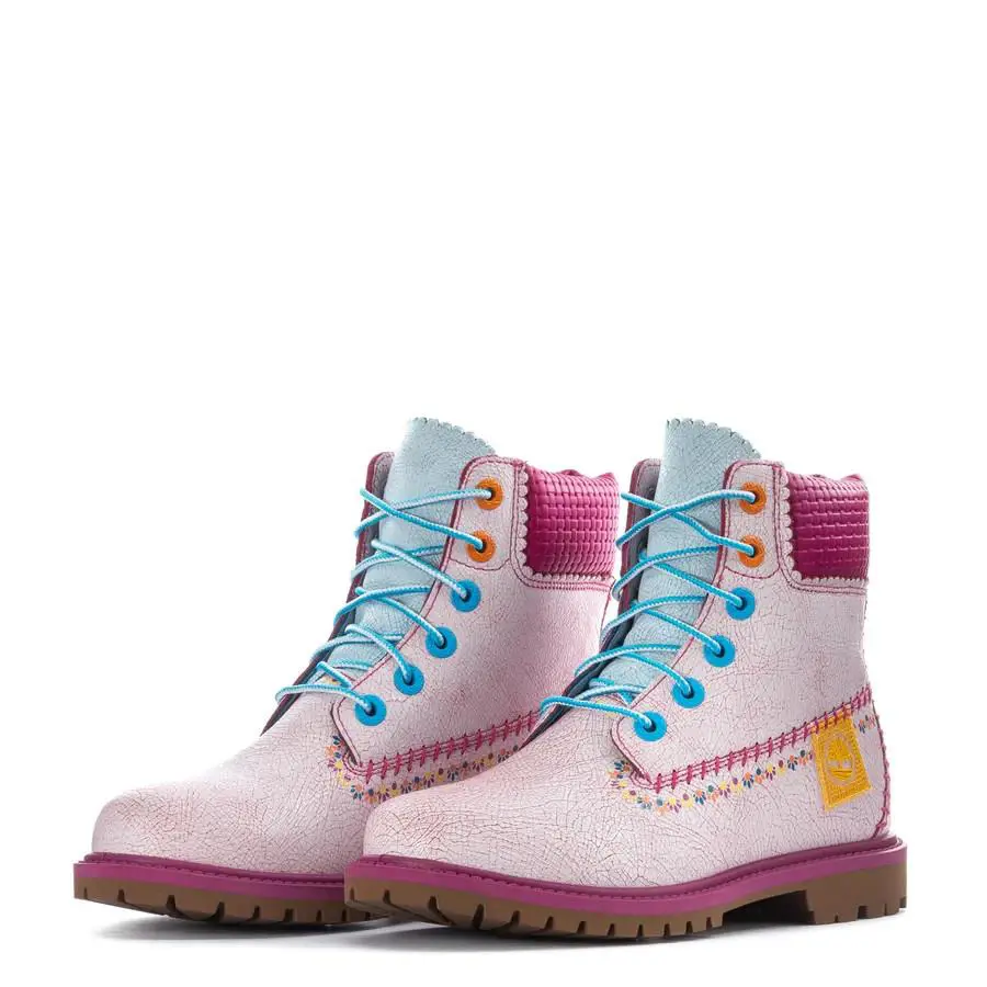 Timberland Premium Dia De Los Muertos 6 Hi Women’s Boot/shoes Purple Sz 7.5