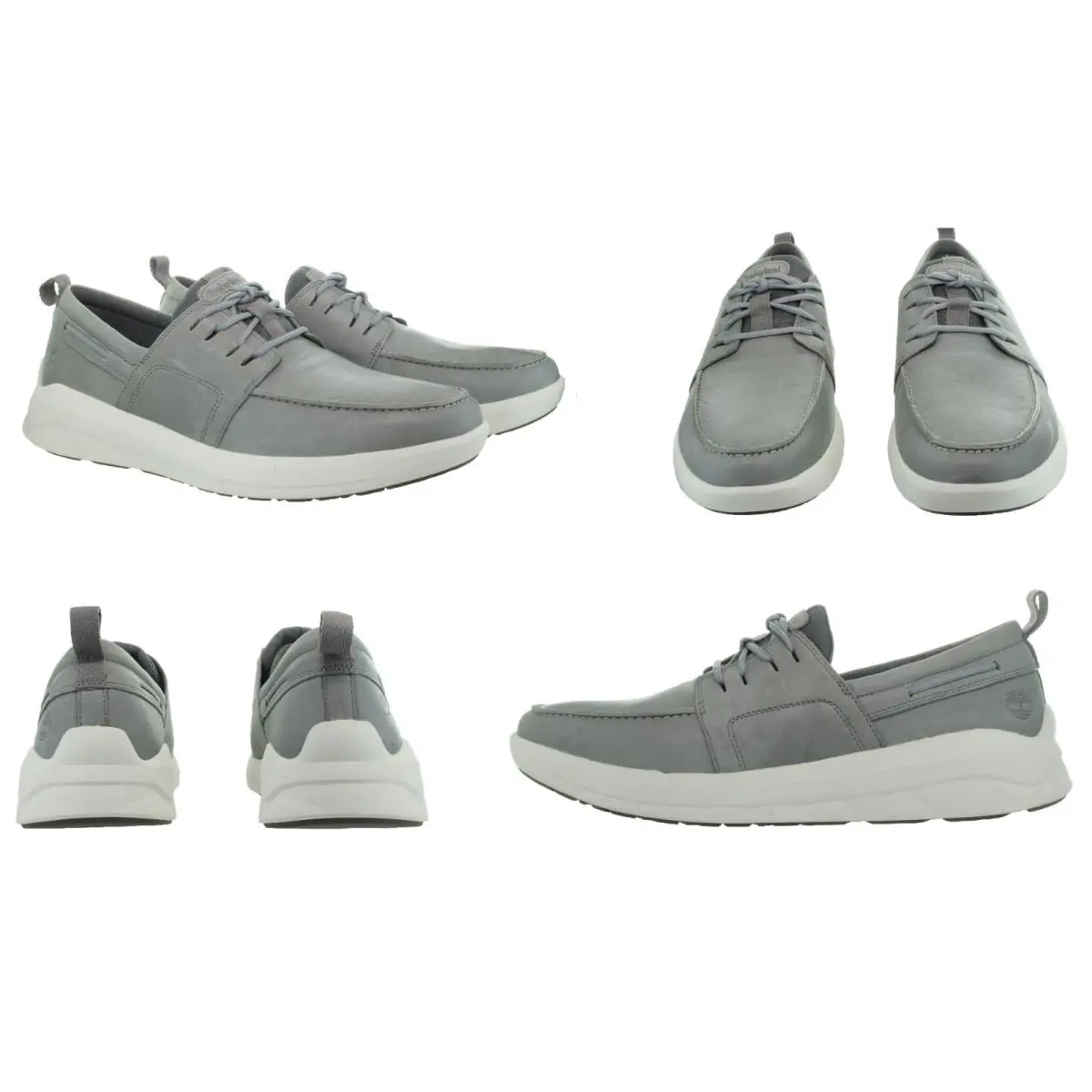 Timberland Men`s Bradstreet Ultra Oxford Grey Casual Leather Shoes Size 13 - Medium Grey