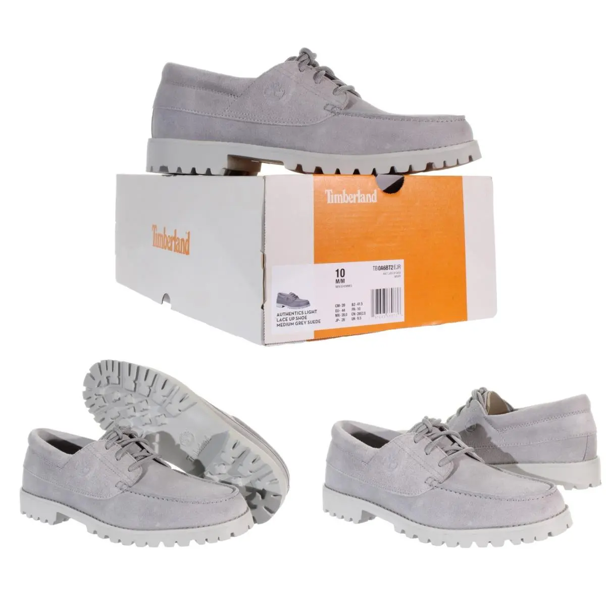 Timberland Men`s Authentics Light Lace UP Grey Casual Shoe Size 10