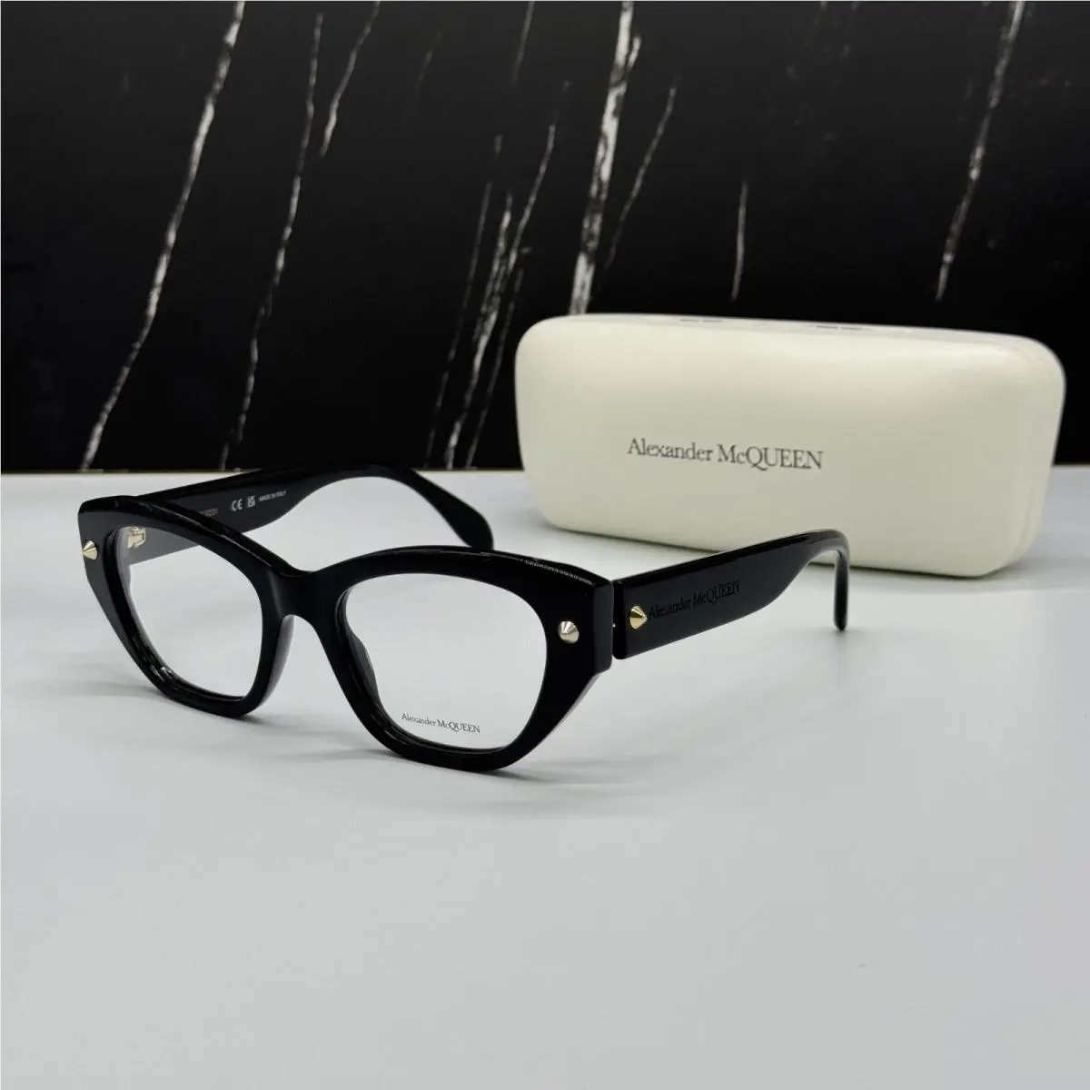 Alexander Mcqueen Eyeglasses Alexander Mcqueen AM0410O 001