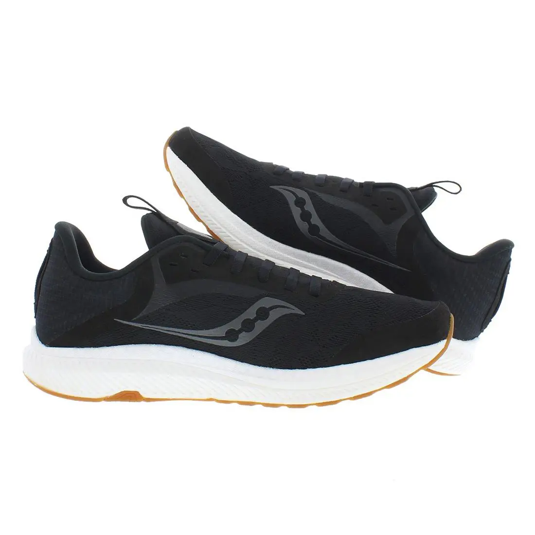Saucony shoes - Black/Gum, Main: Black 1