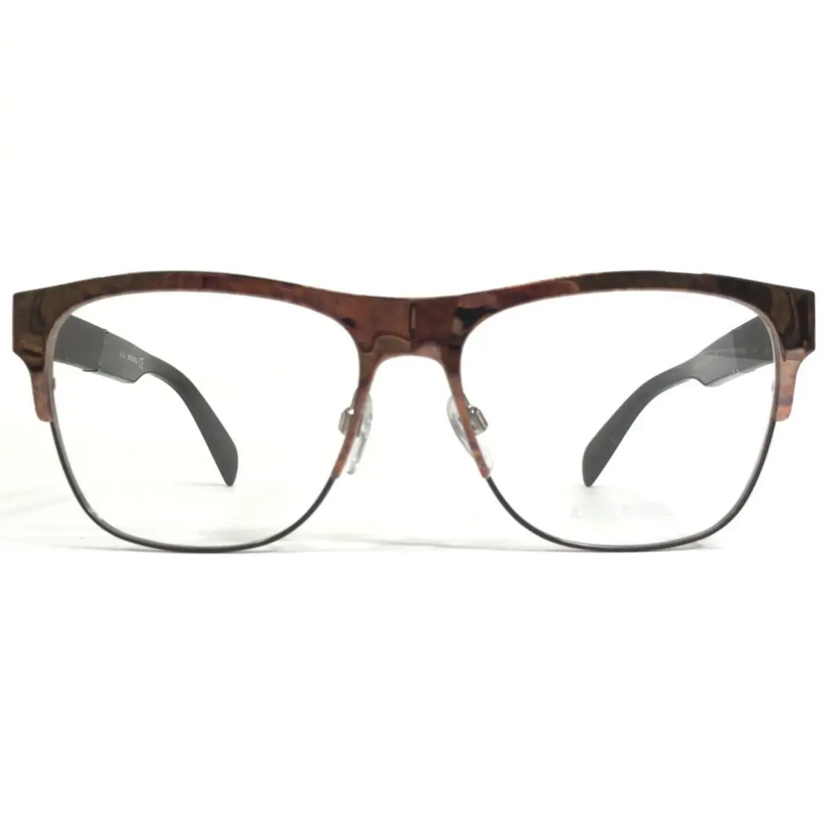 Diesel Eyeglasses Frames DL5094 col.005 Brown Marble Silver Square 55-16-145