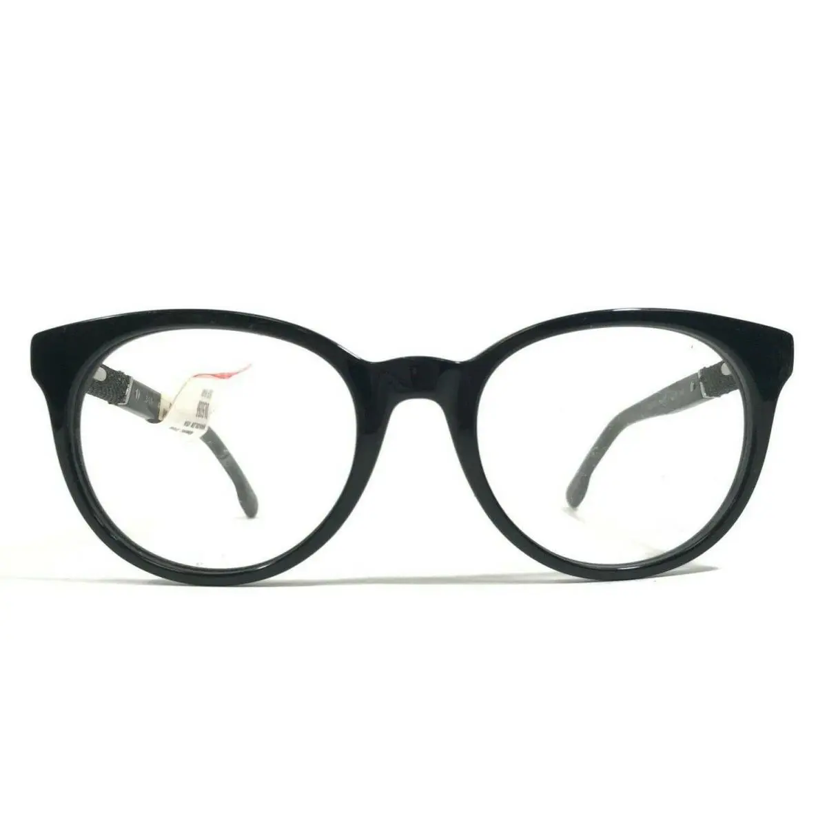 Diesel Eyeglasses Frames DL5156 Col.001 Black Round Full Rim Denim 51-19-145