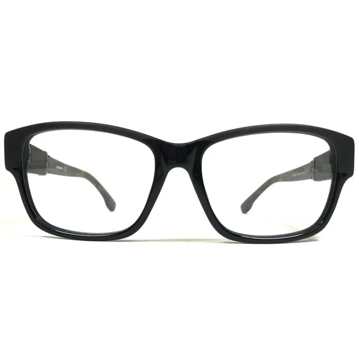 Diesel Eyeglasses Frames DL5036 col.001 Black Tortoise Square Spiked 54-16-140