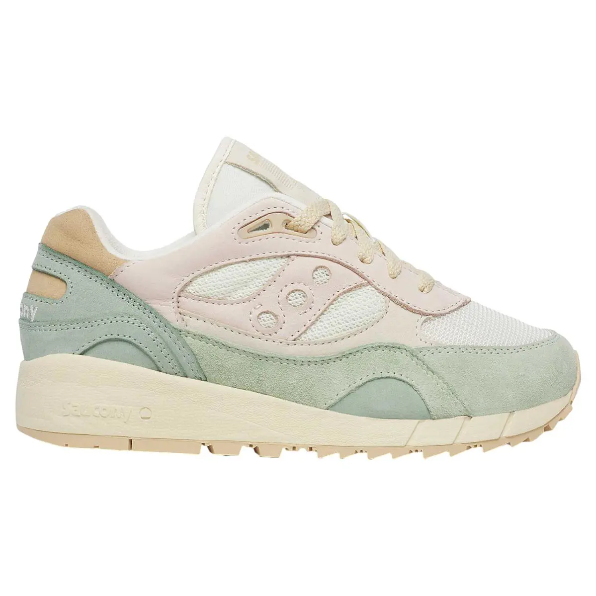 Saucony Shadow 6000 Womens Size 11 Crafted Shoes Off White/blue/beige S60882-1 - Off White