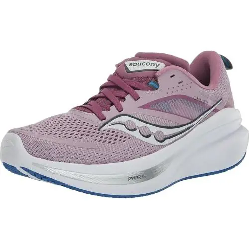 Saucony Women`s Omni 22 Running Shoes - Cloud/orchid Sz US 10 - Orchid/Cobalt