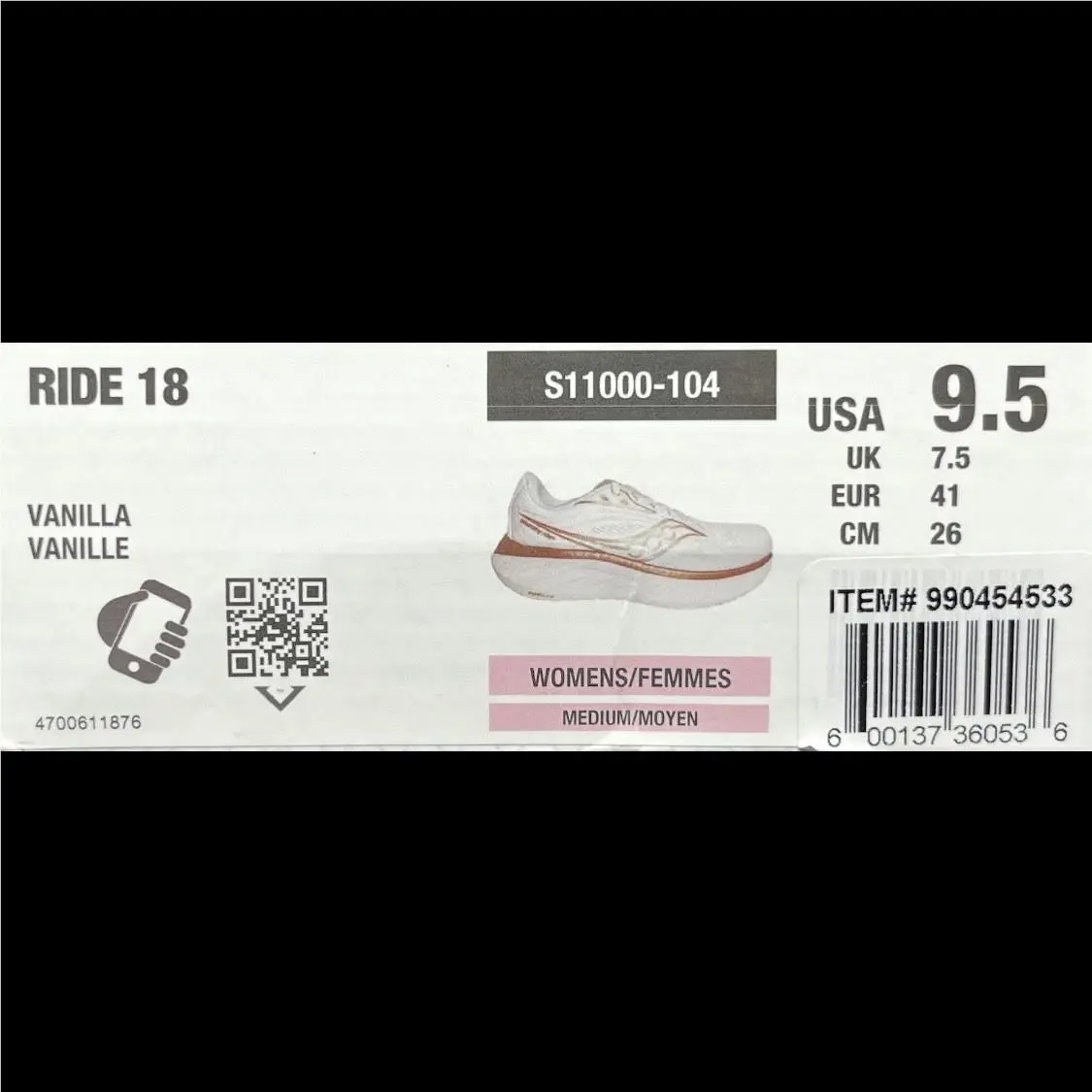 Saucony shoes - Saucony Ride 18 - Ride - S11000-104 - Ivory 8